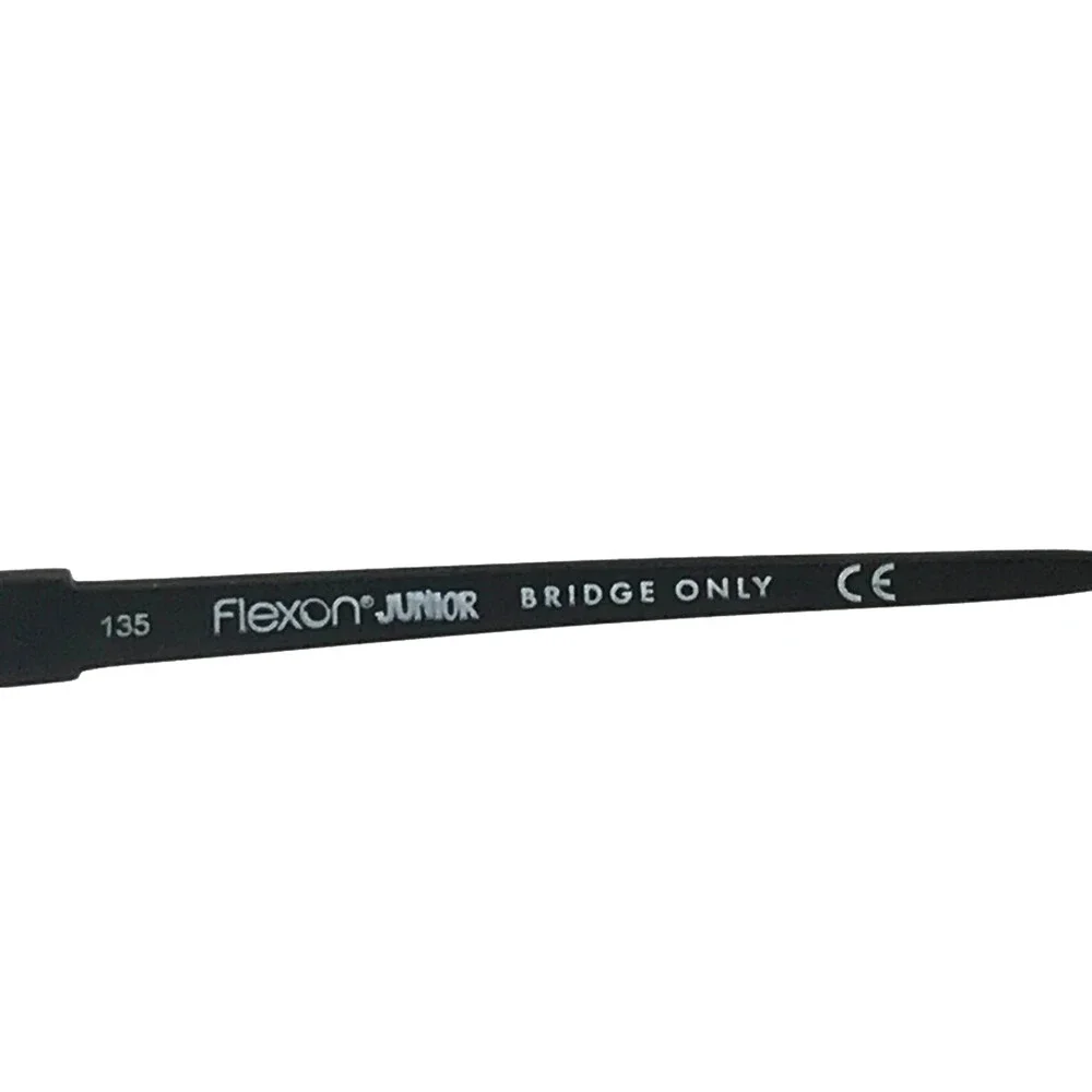 Flexon Kids Eyeglasses Frame SATURN 001 Black Green Rectangle Wire Rim 48-18-135